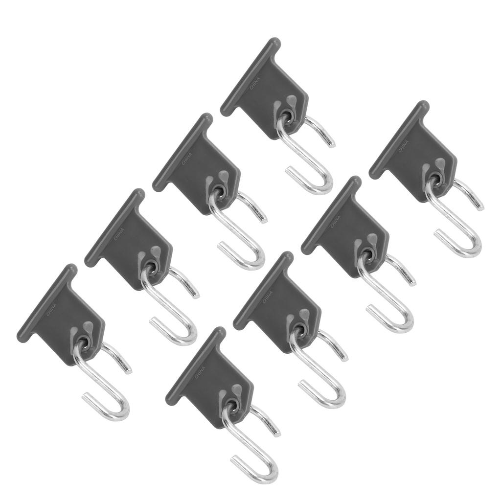 8 Pack RV Awning Hook S Shaped RV Party Awning Light Holder Support for Party Camping Tent