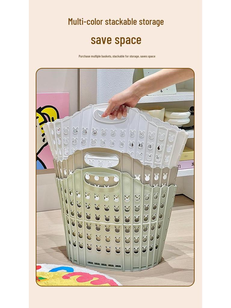 Foldable Wall-Mounted Bathroom Laundry Hamper