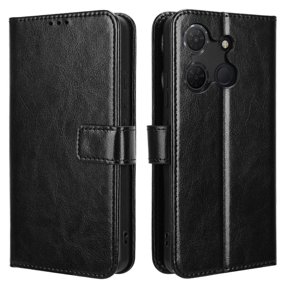 For TCL 503 Case Crazy Horse Texture PU Leather Phone Wallet Cover