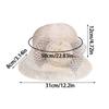 Flower Outdoor Sunshade Hat Organza Women Fisherman Hat New Summer Basin Hat