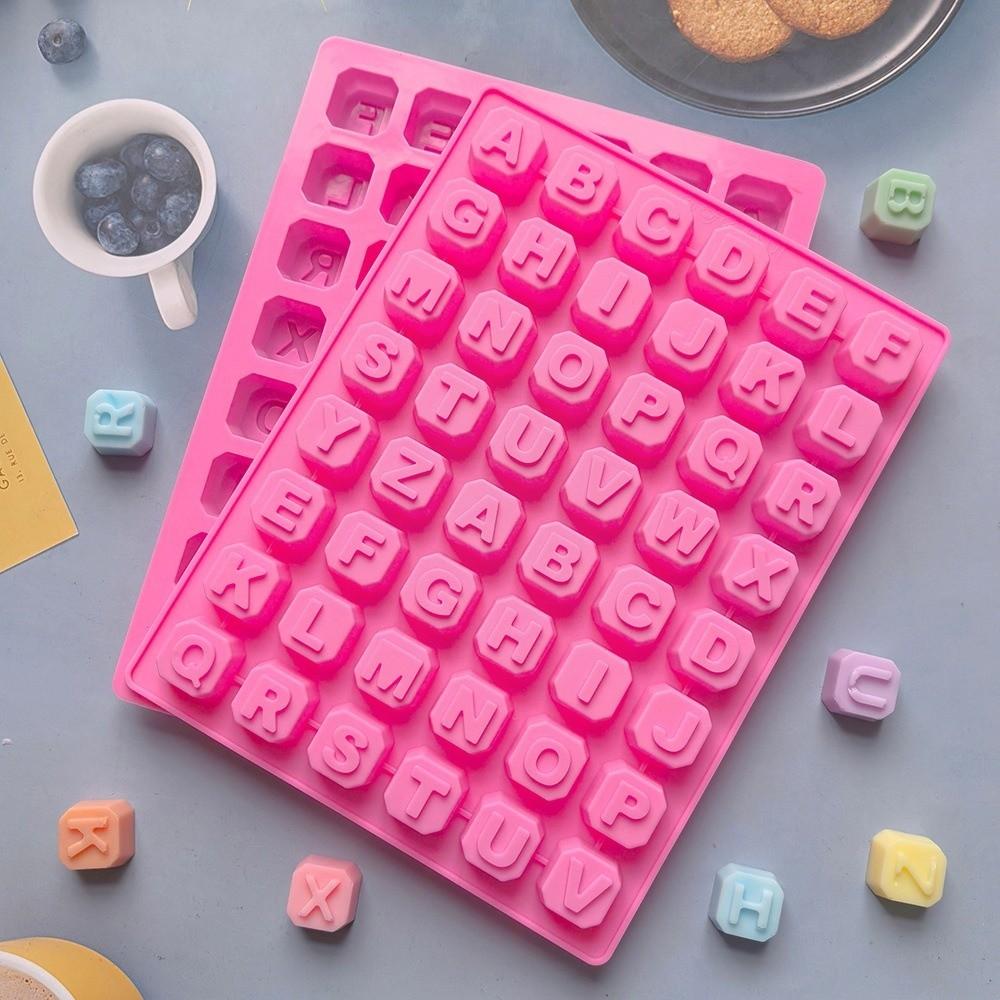 Non Stick Letter Chocolate Mold 48 Cavity Ice Cube Tray  Home Baking Kitchen DIY