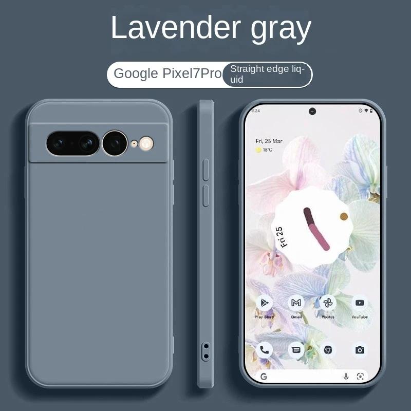 Чехол для Google Pixel 8A Чехол для Pixel 10 Pro 7A 9 Жидкий силикон ТПУ Мягкий Однотонный Для Google Pixel 8 Ударопрочные Задние Чехлы