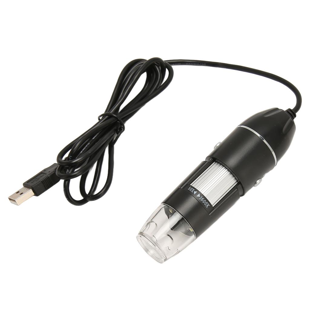 USB Digital Microscope 1600X Magnification 8 LED Portable HD Digital Microscope for Windows for OS X
