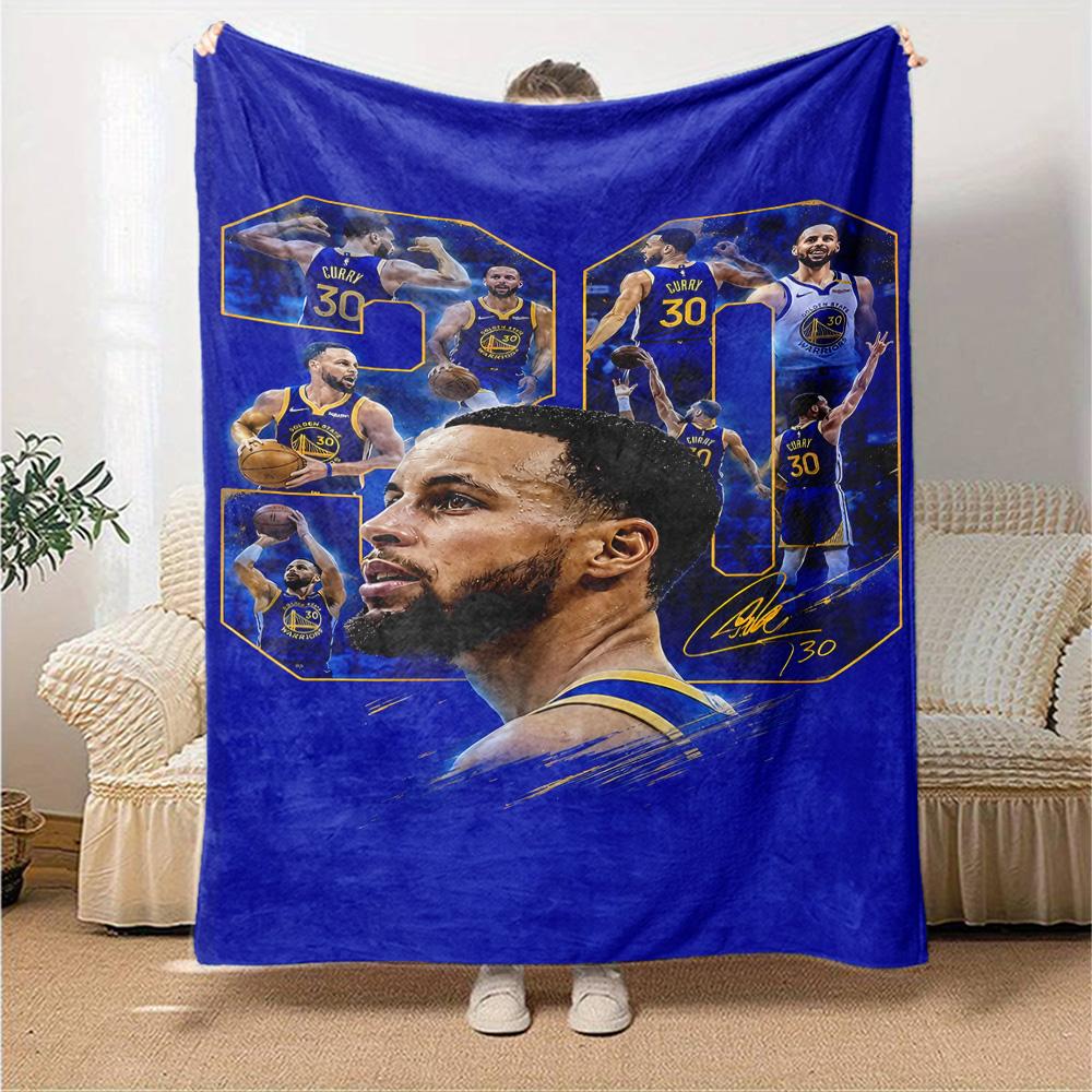Golden State Warriors Decke Weich & Gemütlich Geeignet für Wohnzimmer Büro Meeresufer für Alle Jahreszeiten Stilvolle Dekoration