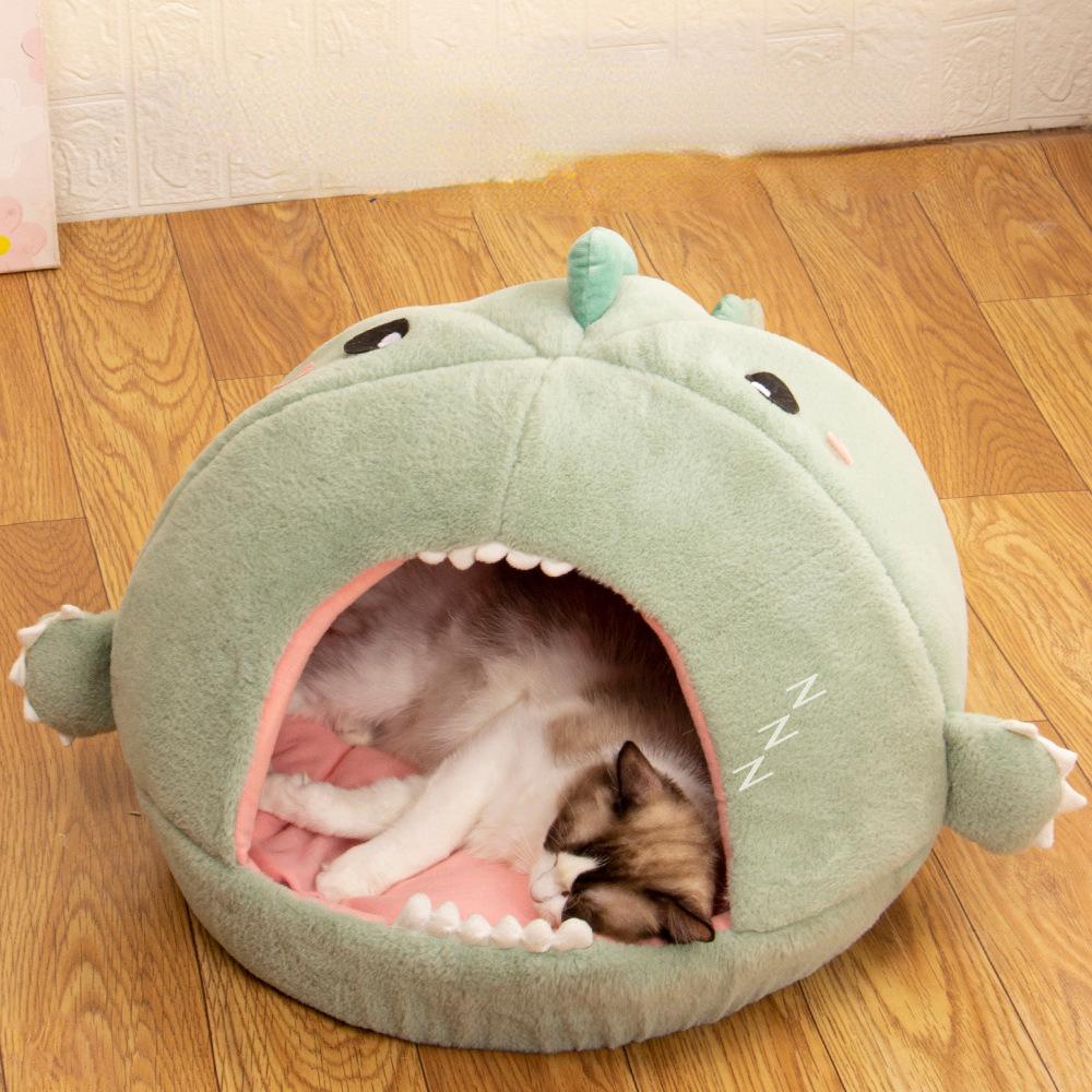 New Deep Sleep Comfort In Winter Cat Bed Iittle Mat Basket Small Dog House Products Pets Tent Cozy Cave Nest Indoor