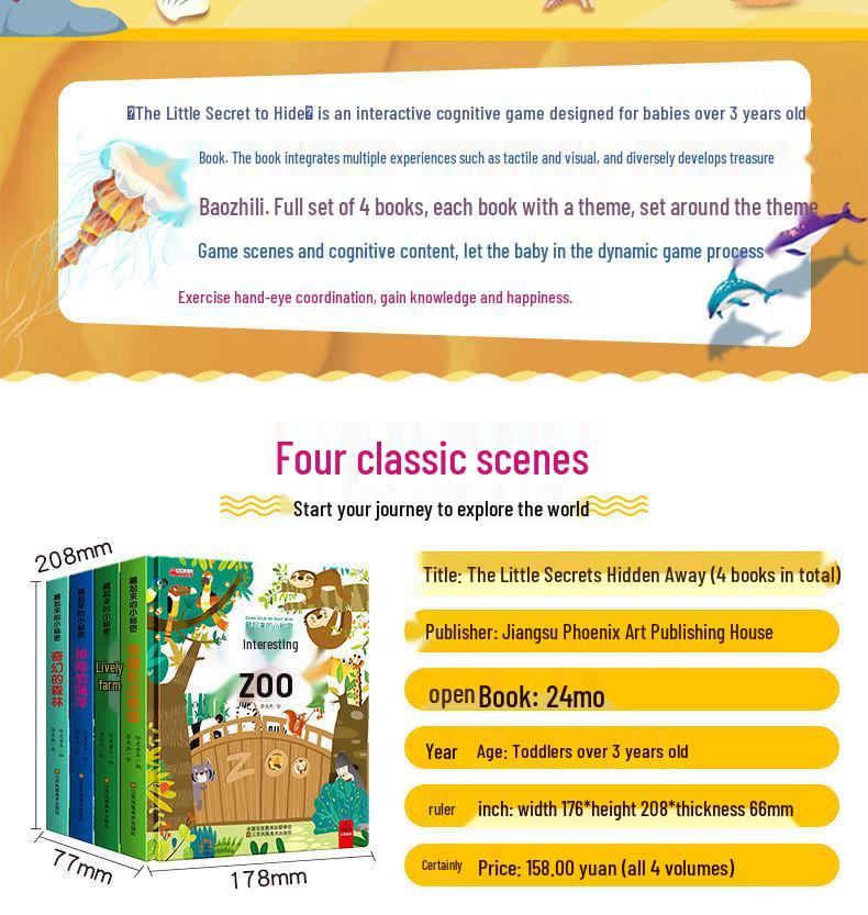 8-Volume 3D Pop-Up Science Book for Kids: Tear-Resistant Hardcover Picture Series