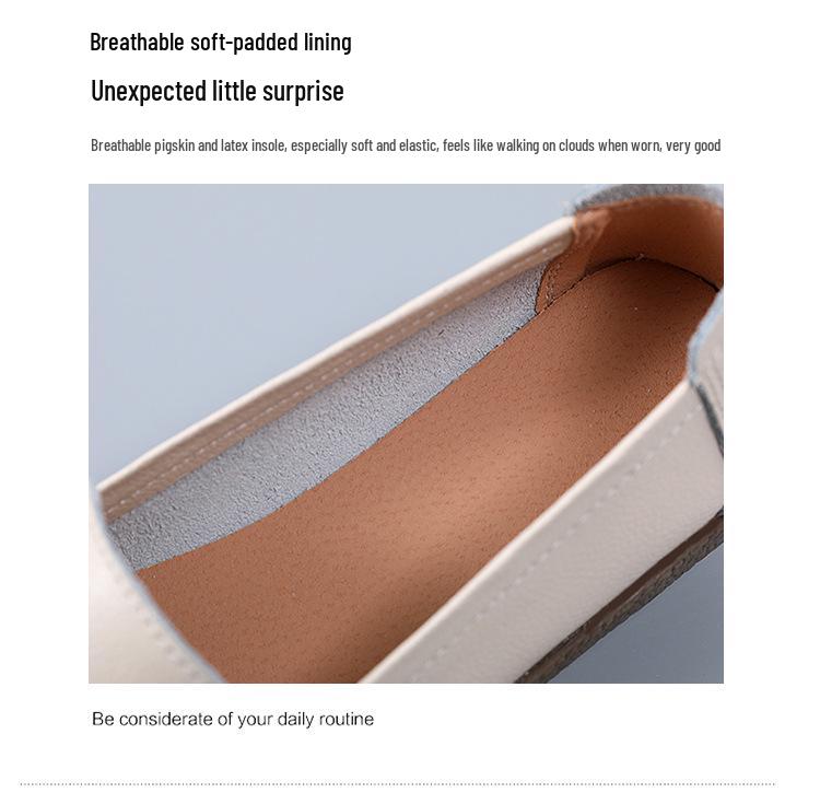 2024 Jaro & Podzim Boty z pravé kůže s měkkým klínkovým podpatkem pro ženy středního věku