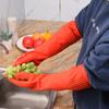 Guanti lunghi in gomma per lavare i piatti, impermeabili, caldi, per uso domestico, utensili da cucina