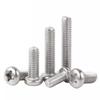 304 Stainless Steel Phillips Round Pan Head Screw Bolt M6 M8 M10 Cross Extension Screw For Furniture Switch Socket Screw