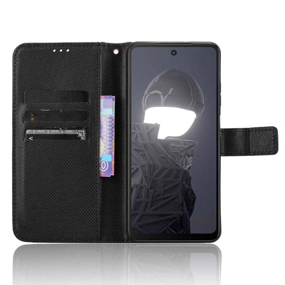 For HMD Fusion 5G Case PU Leather Diamond Texture Wallet Phone Cover