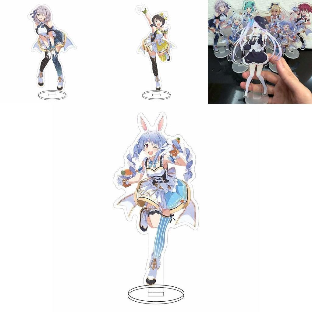 Hololive Vtuber Akrylowy Stojak Urocza Dekoracja Biurka z Fubuki Okayu Ayame Subaru Matsuri