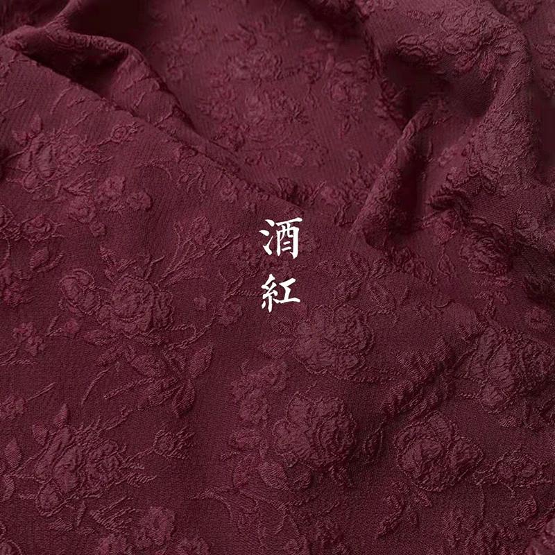 150x50/500cm Geprägter Jacquardstoff mit kleinen Rosen für Damenkleider, Prinzessinnenkleider, Handgefertigter DIY-Stoff TJ10065