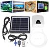 2 L / Min 3 Colors USB Solar Powered Oxygenator Water Pump Oxygen Pond Turbine Water Museum Air Pump for Plants Fish Tank Home Garden