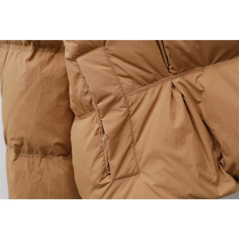 Cappotto da donna in piumino d'anatra 90% collo autunnale e invernale tinta unita semplice giacca in piumino d'anatra