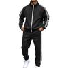 Heren Kleurrijke Sportieve Jas en Broek 2-Delige Set voor Hardlopen, Sportschool, Training, Vrijetijdskleding