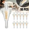 10Pcs/Set 1/4" Inline Clear Gas Fuel Filters Replacement 6mm Small Plastic Universal Motorcycle Gas Petrol Fuel Oil Filter Mini