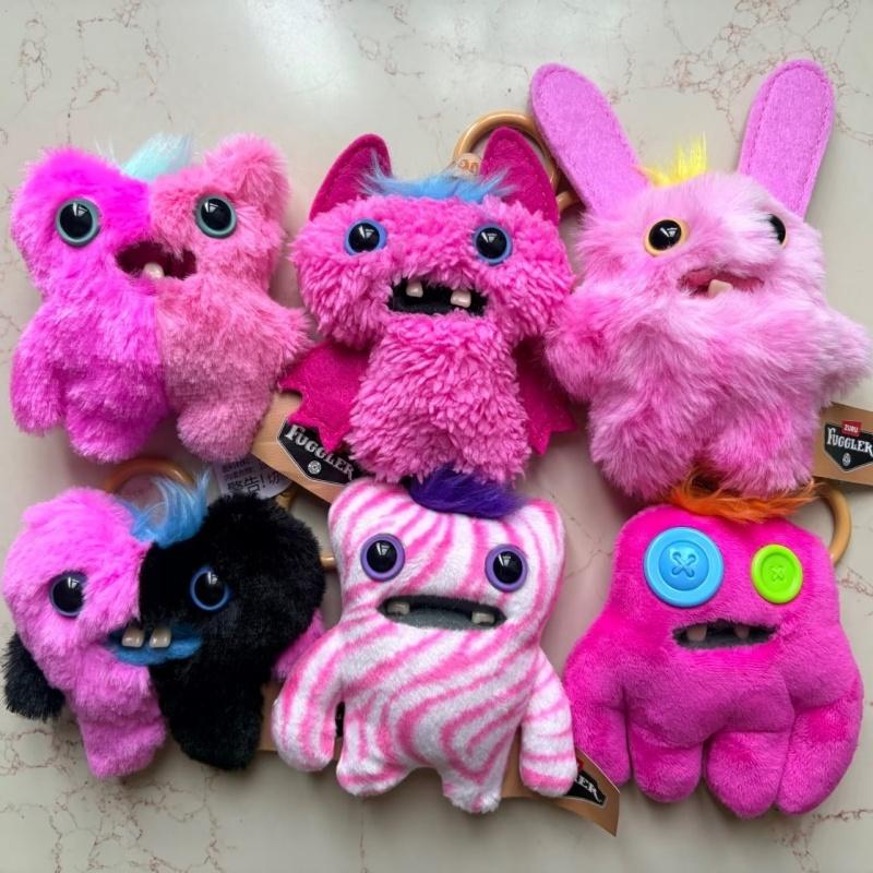 Fuggler Baby Pinkles Series Plush Genuine Soft Keychain Toy Cute Collectible Funny Ugly Monster Pendant Bag Charm Gift