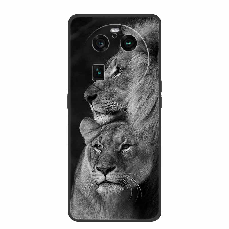 For Oppo Find X6 Pro Case Astronaut Soft Silicone Shockproof Phone Back Cover Cases for Oppo Find X6 Pro 5G Spaceman Lion Shell