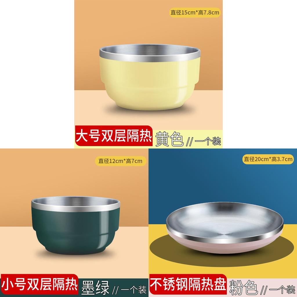 Modern Minimalist Stainless Steel Food Plate With Insulated Design For Daily Home Use