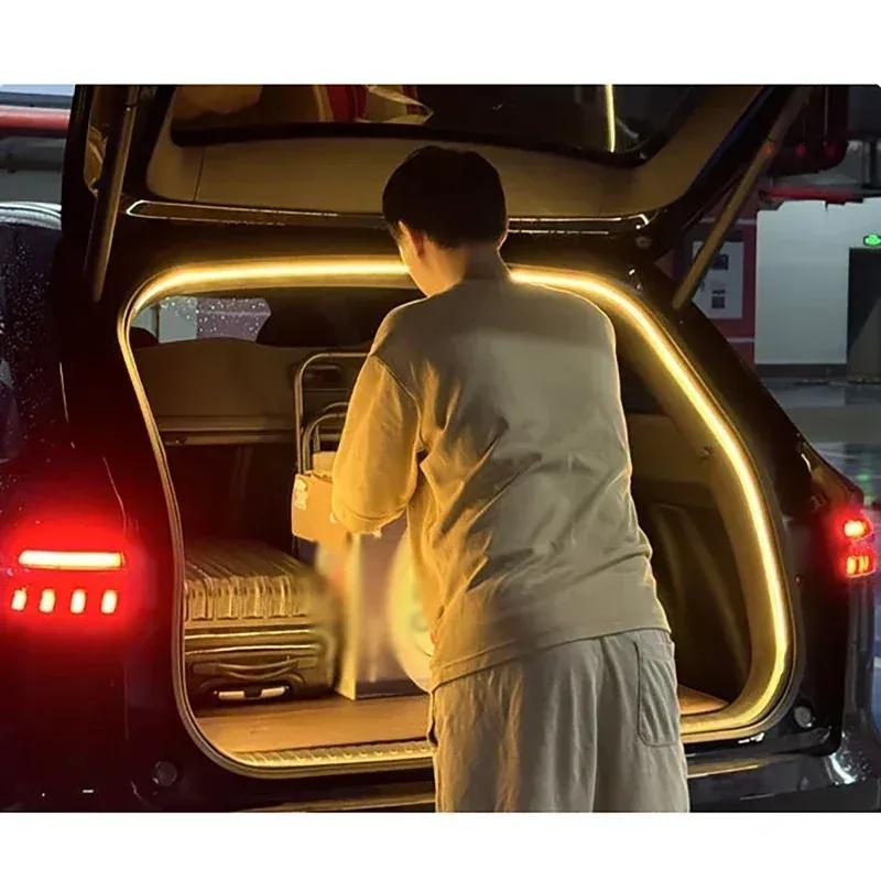 Rear Trunk LED Light Bar Strips Trunk Interior Decorative Lamp Strip For Geely Monjaro Okavango AZKARRA Coolray Automatic Light