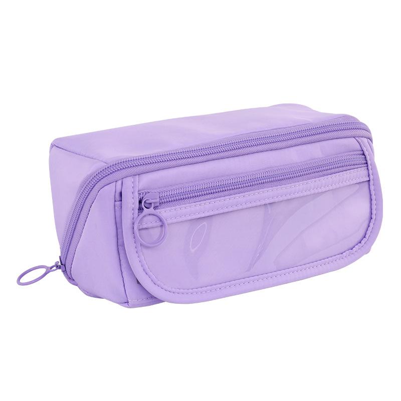 Girl's heart prism pencil case Large capacity primary school student stationery box High value girl stationery bag Multifunctional pencil case