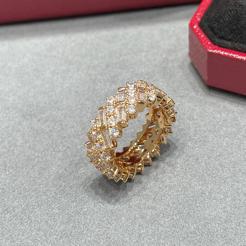 Musla Design Elegant Luxury Jewelry Simple Cross Couple Rings for Men and Women Shiny Anniversary Gift Accessory 6