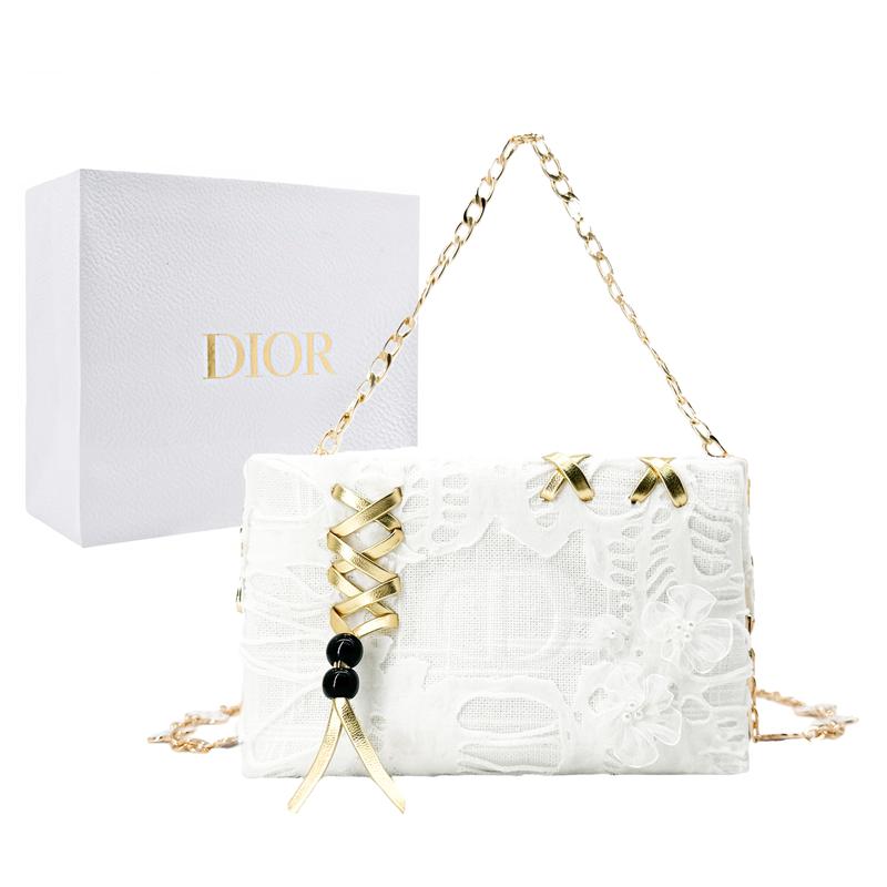 

DIOR Bag [Customized Cosmetic Bag] Canvas Golden String Qimeng Storage Fashion Trend Commuting Dating Daily Vacation Versatile Denim Material золотой