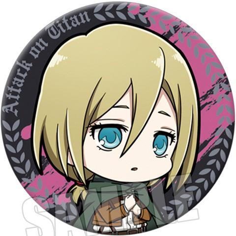 Beautiful Attack on Titan Q Version Anime Badge Annie Leonhardt Reiner Braun Historia Reiss Character Pin Button 12 Styles Collection