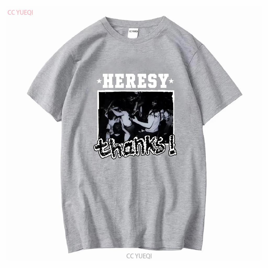 Heresy T-Shirt Danke ep UK Hardcore Softstyle 9 Farbvarianten lange oder kurze Ärmel vintage gewaschen lässig stilvoll weich dehnbar