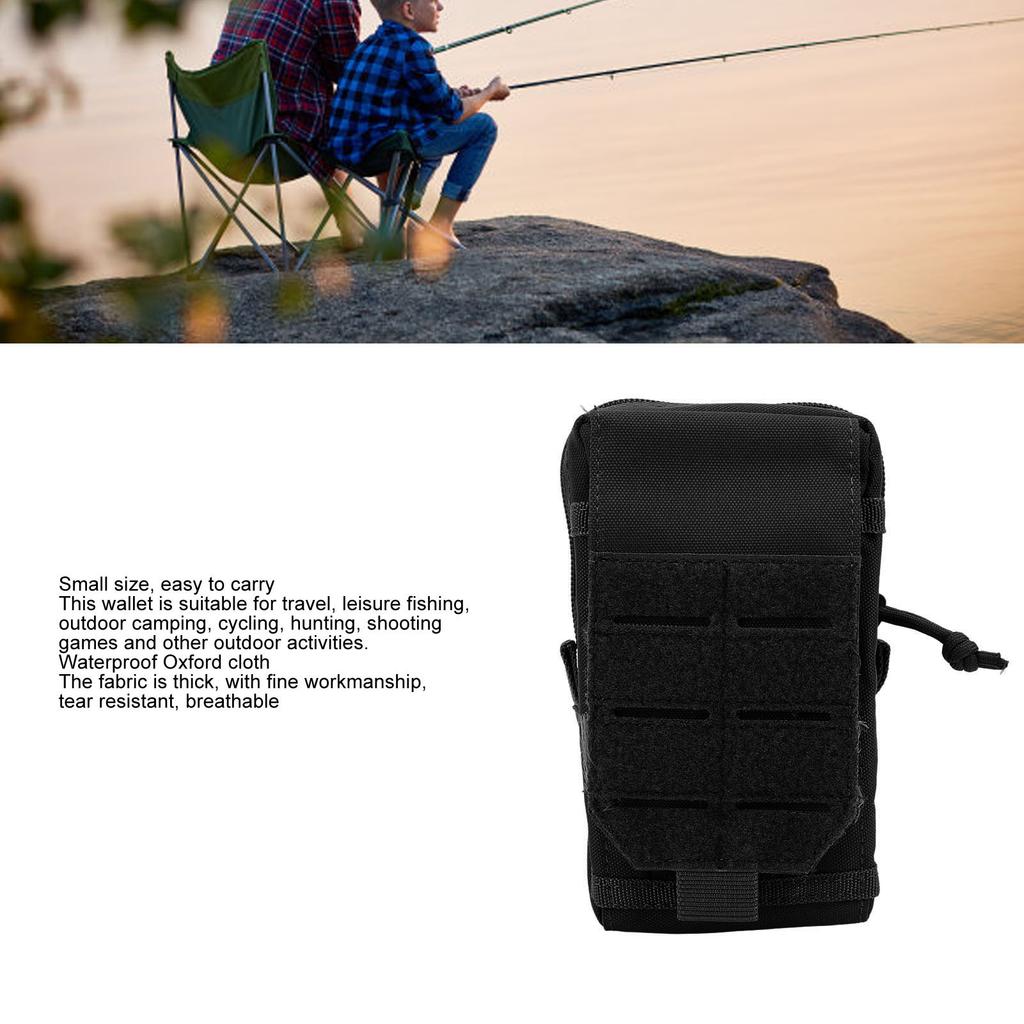 Molle Handy Gürteltasche Mehrzweck Utility Hüfttasche Herren Doppelschichtige Hüfttasche für Outdoor Camping Angeln