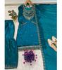 Women Bollwood Fendy Fabric Salwar Suit Sharara Set Indian Designer Party Wear Salwar Kameez