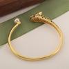 Modisches Neues Leopardenkopf-Armband Kreatives Zirkonium-Tier-Hohlarmband