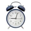 4" Silent Metal Alarm Clock with Light & Customizable Logo for Kids/Students
