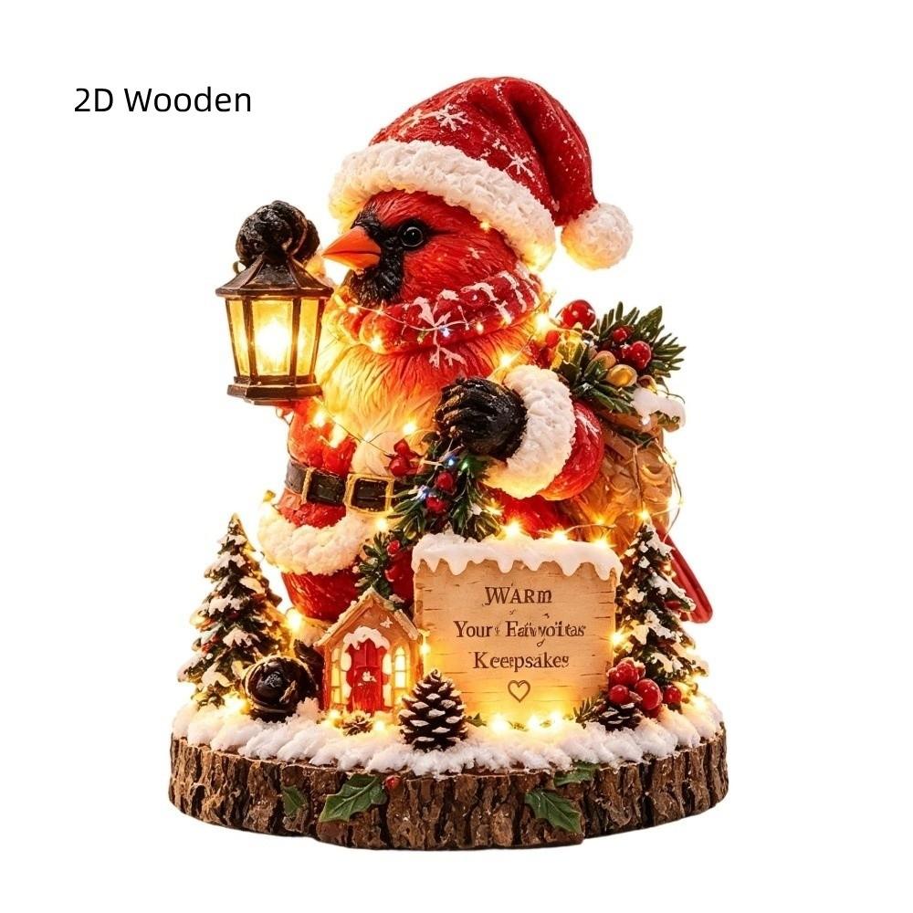 Snowman Christmas Santa Statue Tree Bird Christmas Ornaments Christmas Decorations  Christmas