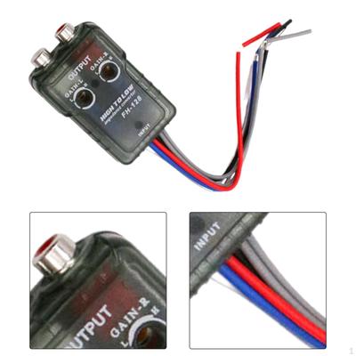 High To Low Audio Converter Impedance for Car Modified Amplifier Wiring