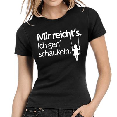 Mir Reichts I Go Rock Said Comedy Fun Women Girlie T-Shirt Mens Womens Tees Top