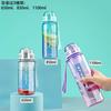 TSQIBU 850ml Ultra-Lightweight Plastic Water Bottle, Cold and Heat Resistant, Portable, Leak-Proof, BPA-Free, Unisex, for Adults and Children, Outdoor