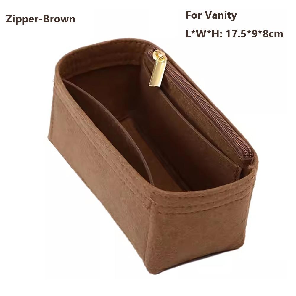 Felt Handbag Insert Bag Storage Organization Purse Liner Bag Support Portable Internal Bag for LV Nice Nano/Mini/BB/Vanity