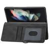For Samsung Galaxy Z Fold6 5G Wallet Case Calf Texture PU Leather Phone Cover with Shoulder Strap