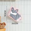 Hanging Style, Thickened, Super Absorbent, Cute Cartoon, Hand Towel, Coral Fleece, Small Square Towel, Dual-use for Kitchen and Bathroom