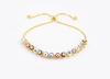 Nidin Luxury Men 4 Colors Evil Eye Beads Chain Bracelets Bangles Adjustable Party Wedding Elegant  Jewelry Gift For Female Male