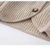 Women's Cashmere Lapel Cardigan - Soft, Versatile, Buttoned, Long Sleeve Jacket for Autumn/Winter