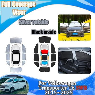 Pour Volkswagen Transporter Caravelle Multivan Doubleback T6 Empattement Court 2015~2025 Pare-soleil Isolation Thermique Chaleur Anti-UV Accessoires