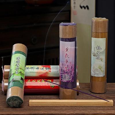 200g Natürlicher Blumenduft Räucherstäbchen/Lavendel Osmanthus Teestube Arbeitszimmer Reinigen Sie die Luft, um Gerüche zu entfernen und den Geist zu beruhigen Joss Stick