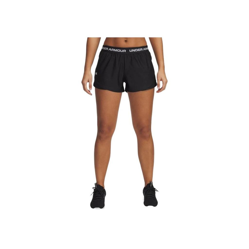 Under Armour Tech Play Up Lightweight Training Shorts Women Shorts Black 1390379-001