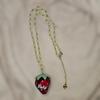 BABY Strawberry Necklace Strawberry Pearl