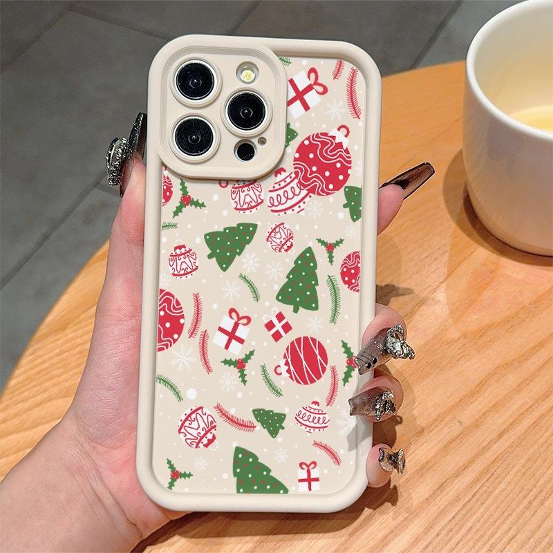 Christmas application Apple 16ProMax mobile phone case iphone15/14plus airbag anti-drop 13Pro/12/11