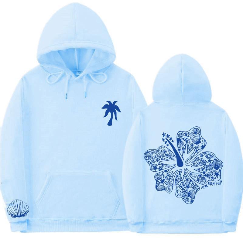 Women's "Everything Comes In Waves" Velvet Hoodie Sweatshirt