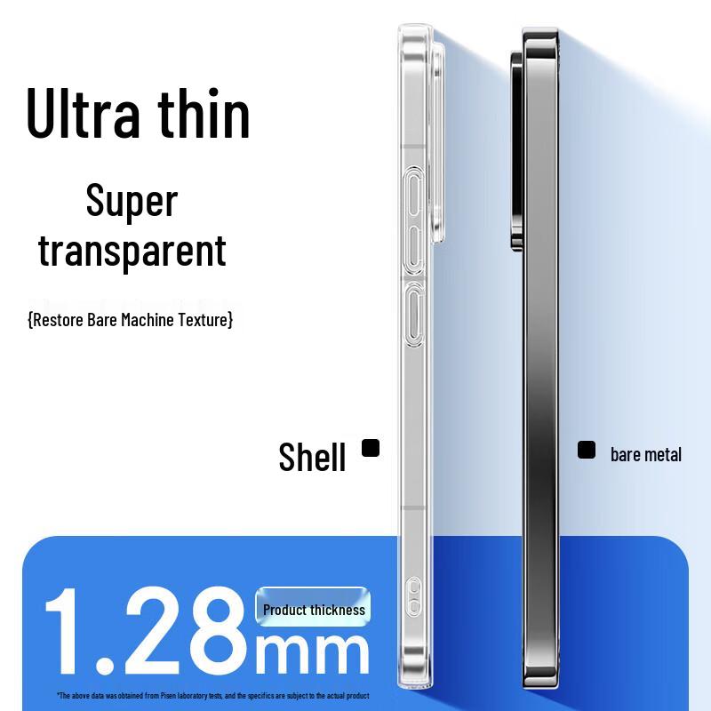 PISEN Transparente stoßfeste Handyhülle