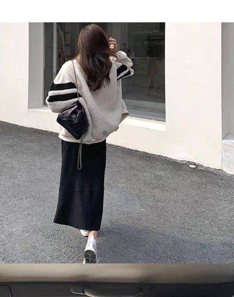 Womens' Lambswool Coat: Warm, Thick, Trendy Korean Style for Autumn & Winter